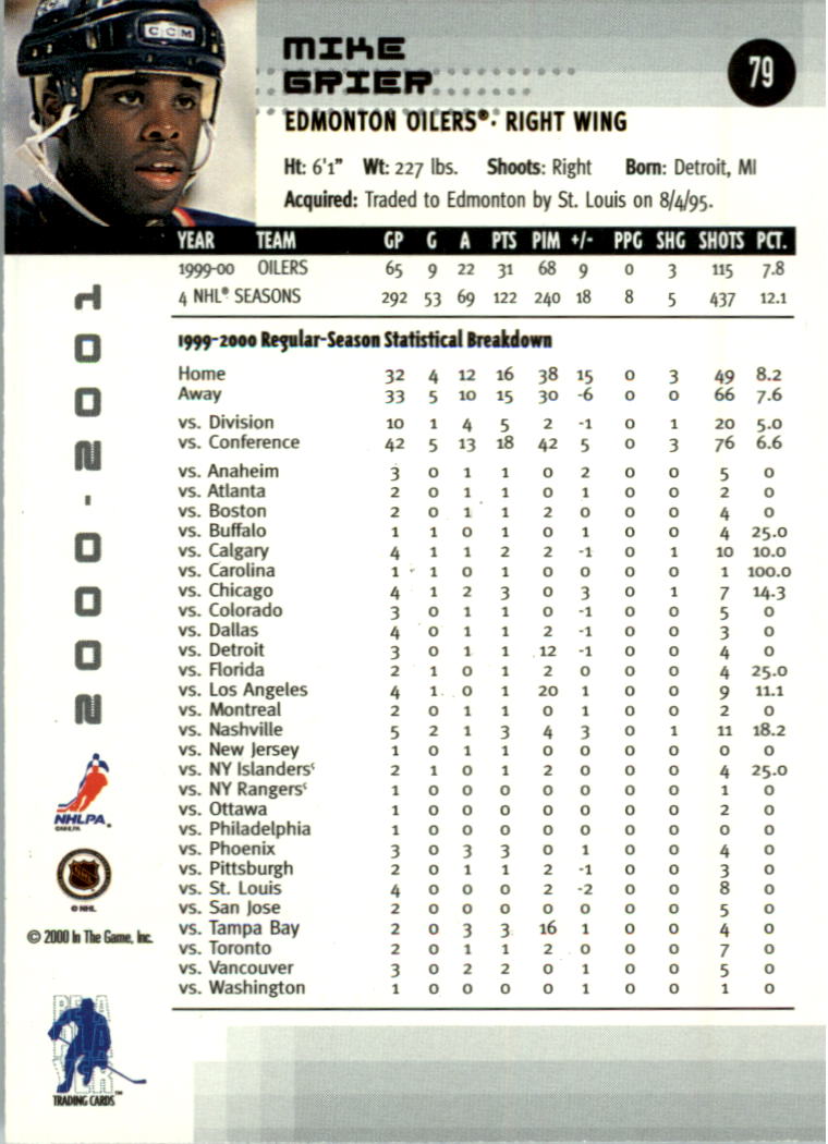 2000-01 BAP Memorabilia Hockey Card Pick 2-306 - Bild 118 von 474