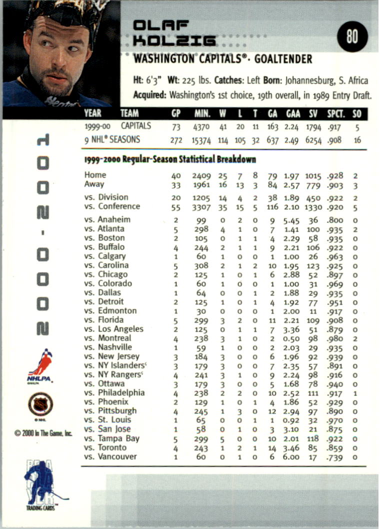 2000-01 BAP Memorabilia Hockey Card Pick 2-306 - Bild 120 von 474
