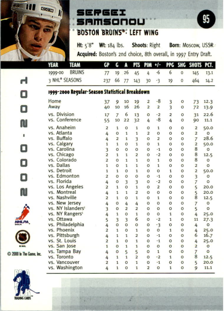 2000-01 BAP Memorabilia Hockey Card Pick 2-306 - Bild 146 von 474