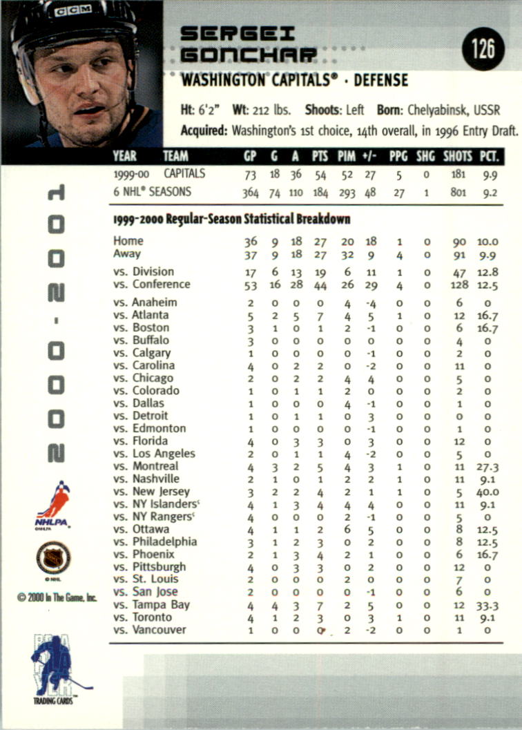 2000-01 BAP Memorabilia Hockey Card Pick 2-306 - Bild 200 von 474