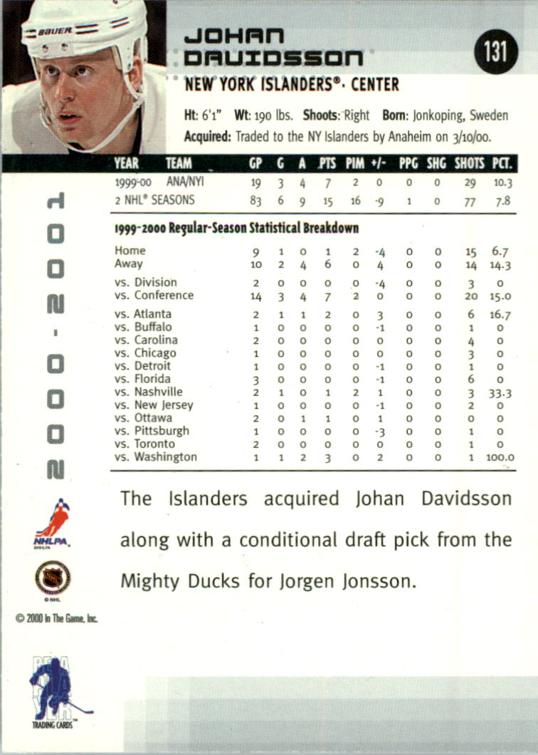2000-01 BAP Memorabilia Hockey Card Pick 2-306 - Bild 210 von 474