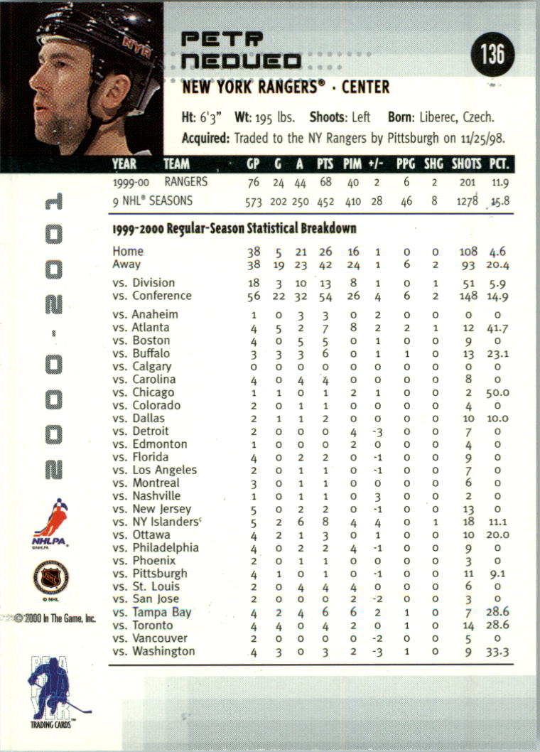 2000-01 BAP Memorabilia Hockey Card Pick 2-306 - Bild 220 von 474