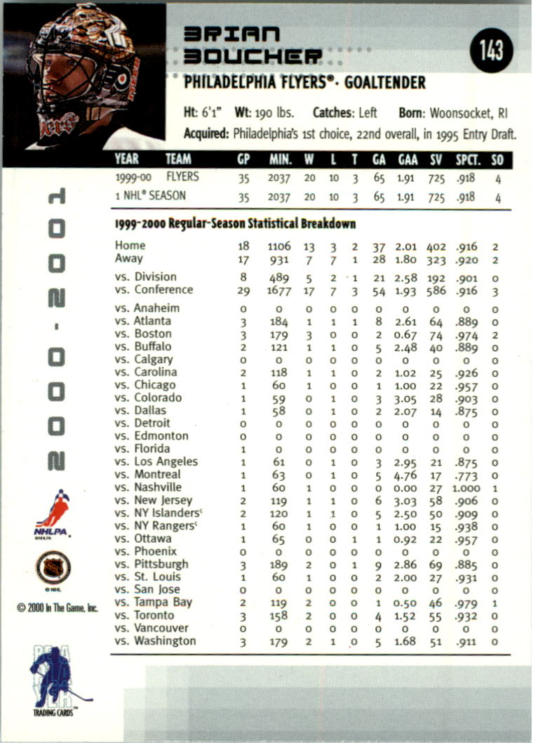 2000-01 BAP Memorabilia Hockey Card Pick 2-306 - Bild 231 von 474