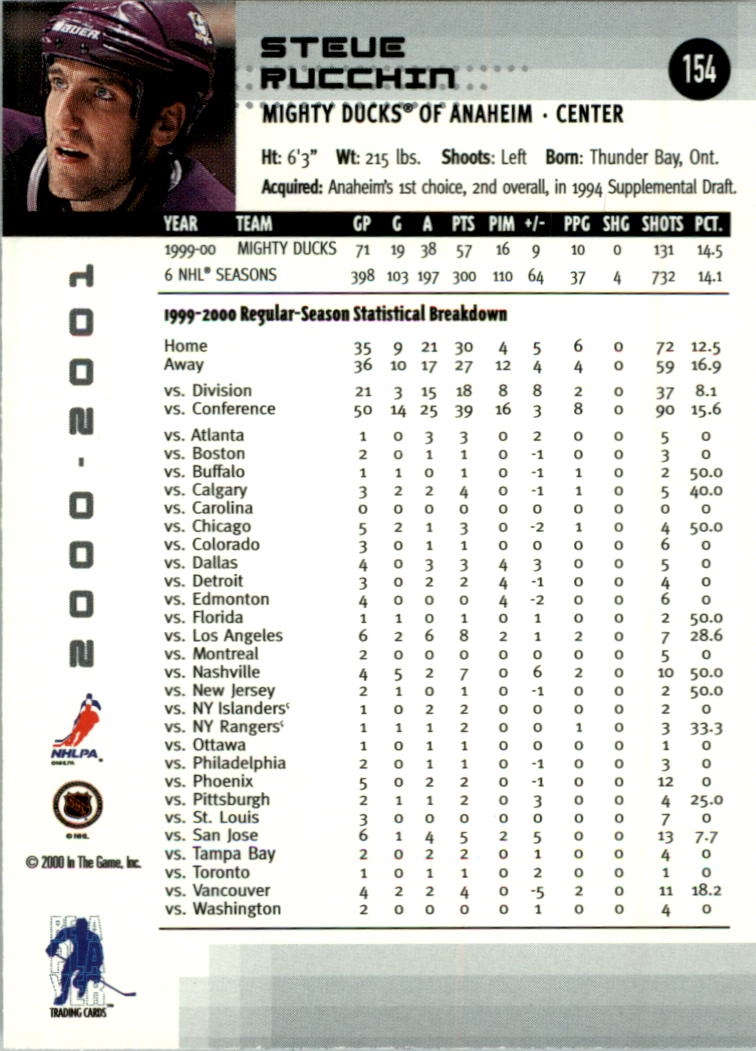 2000-01 BAP Memorabilia Hockey Card Pick 2-306 - Bild 247 von 474