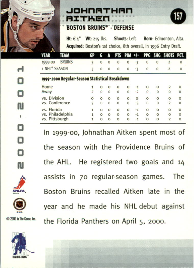 2000-01 BAP Memorabilia Hockey Card Pick 2-306 - Bild 252 von 474