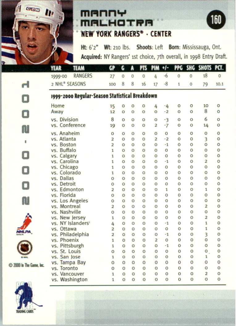 2000-01 BAP Memorabilia Hockey Card Pick 2-306 - Bild 256 von 474
