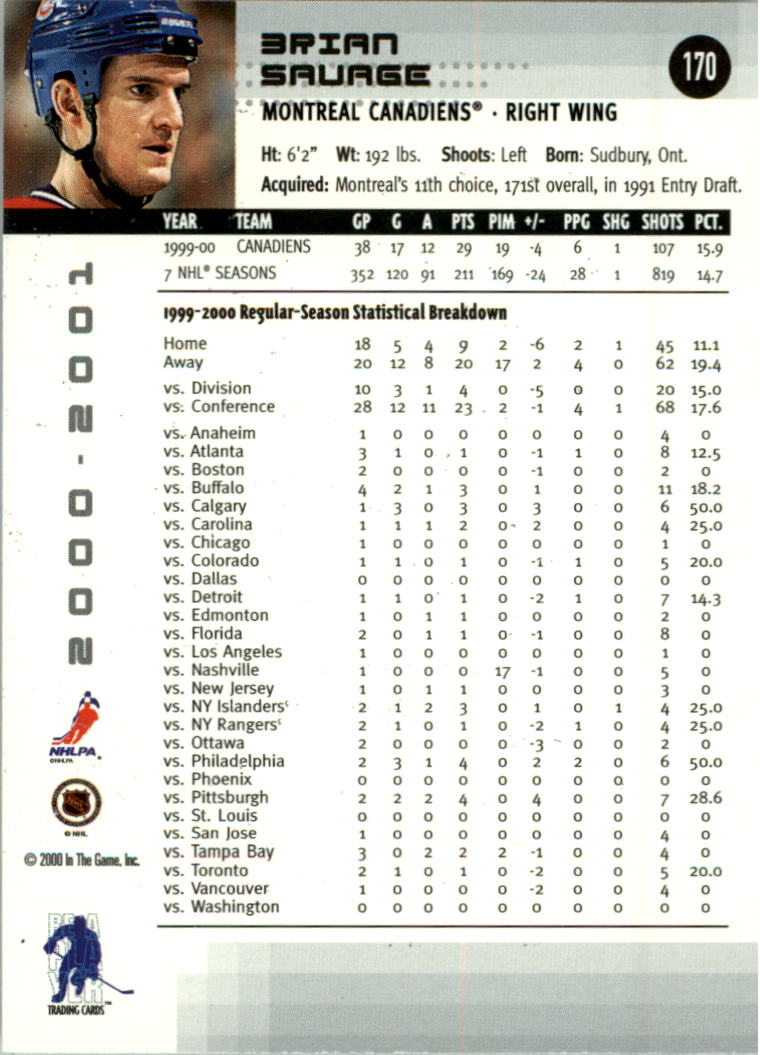 2000-01 BAP Memorabilia Hockey Card Pick 2-306 - Bild 270 von 474