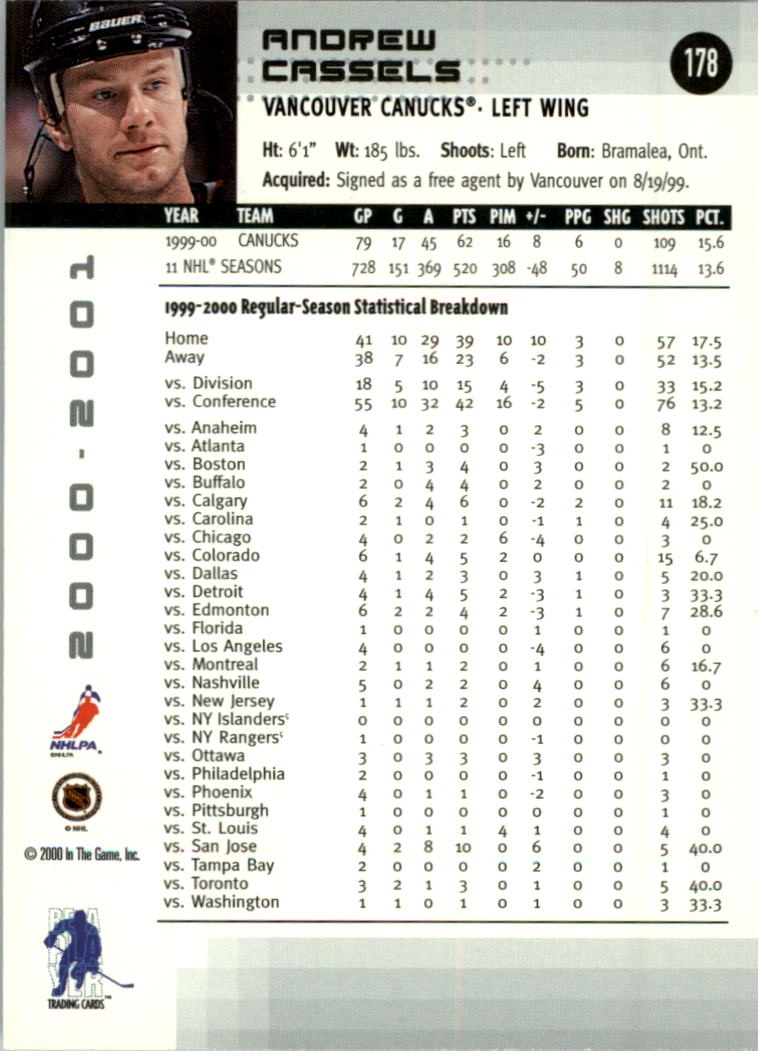 2000-01 BAP Memorabilia Hockey Card Pick 2-306 - Bild 284 von 474