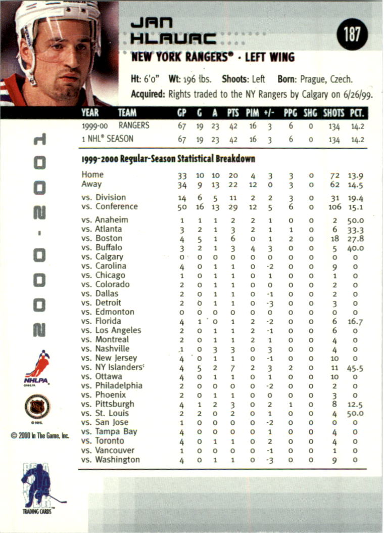 2000-01 BAP Memorabilia Hockey Card Pick 2-306 - Bild 295 von 474
