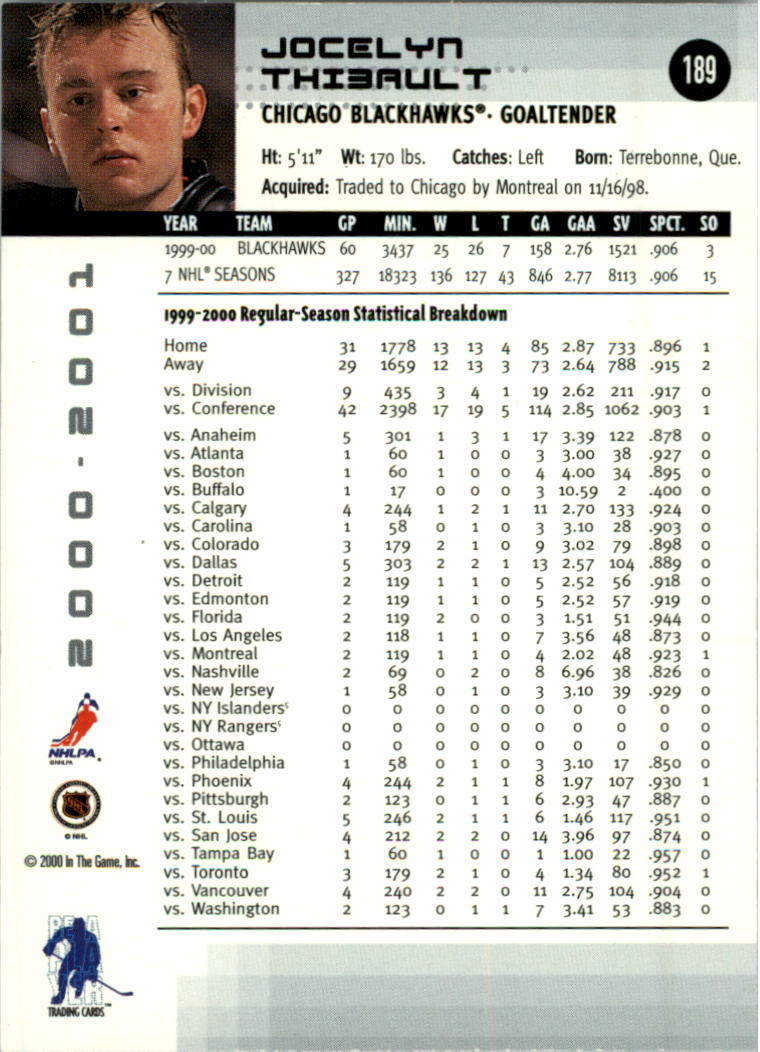 2000-01 BAP Memorabilia Hockey Card Pick 2-306 - Bild 297 von 474