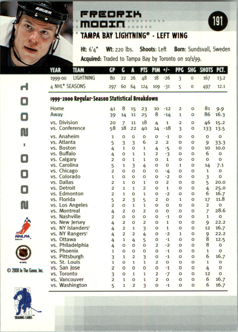 2000-01 BAP Memorabilia Hockey Card Pick 2-306 - Bild 299 von 474