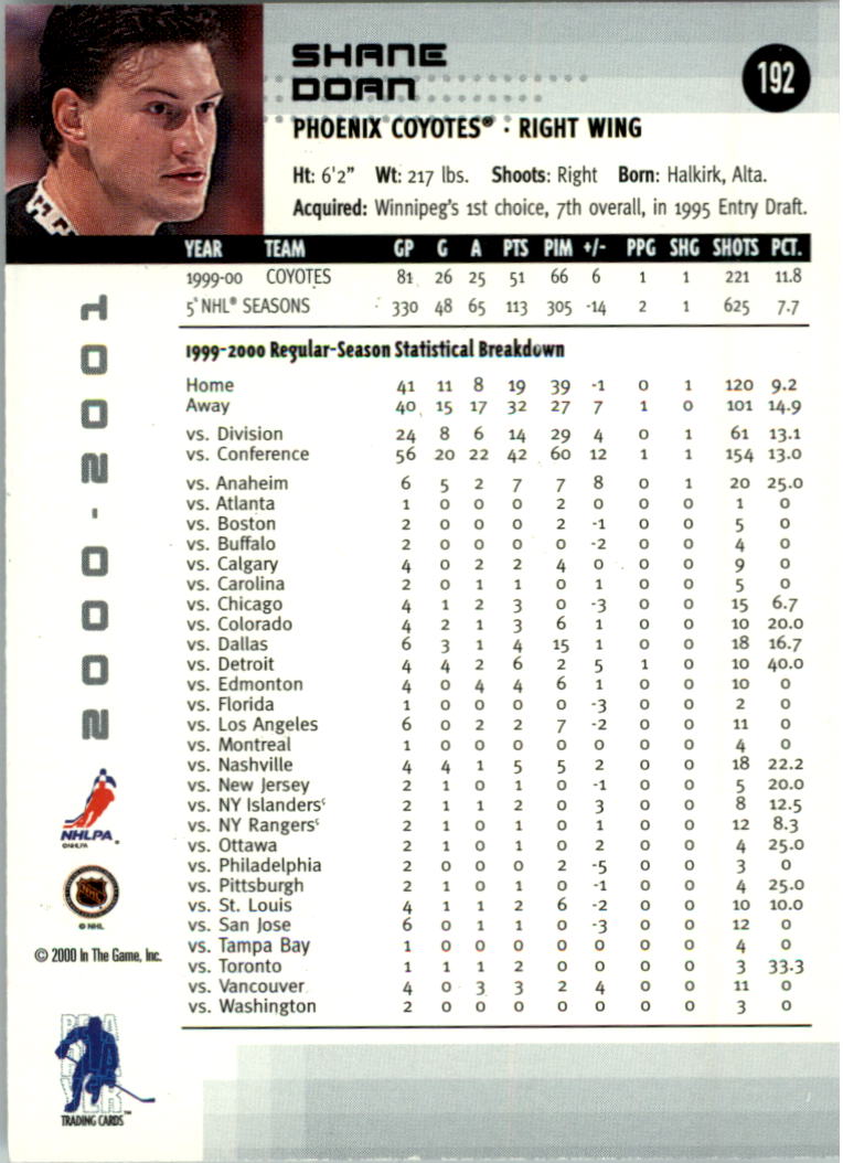 2000-01 BAP Memorabilia Hockey Card Pick 2-306 - Bild 301 von 474