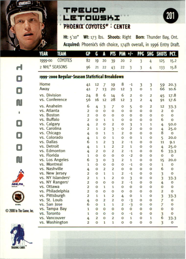 2000-01 BAP Memorabilia Hockey Card Pick 2-306 - Bild 315 von 474