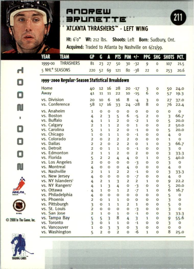 2000-01 BAP Memorabilia Hockey Card Pick 2-306 - Bild 331 von 474
