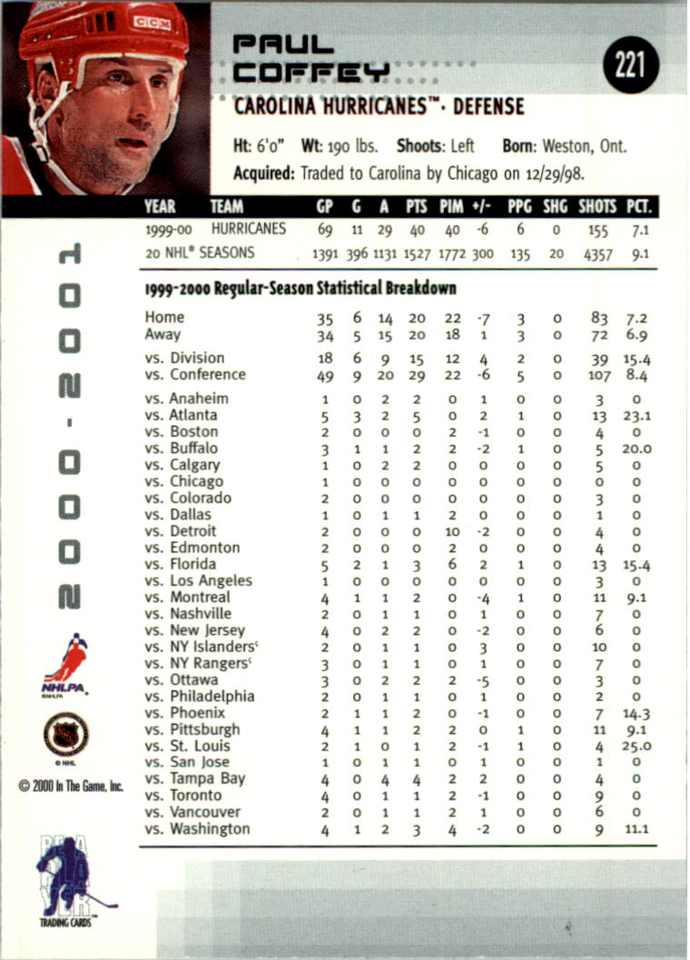 2000-01 BAP Memorabilia Hockey Card Pick 2-306 - Bild 347 von 474