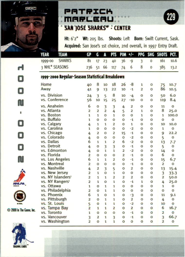 2000-01 BAP Memorabilia Hockey Card Pick 2-306 - Bild 357 von 474