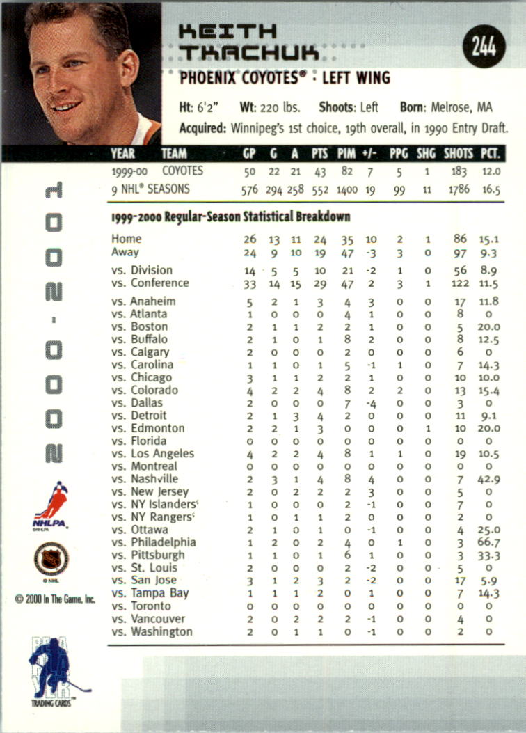 2000-01 BAP Memorabilia Hockey Card Pick 2-306 - Bild 372 von 474