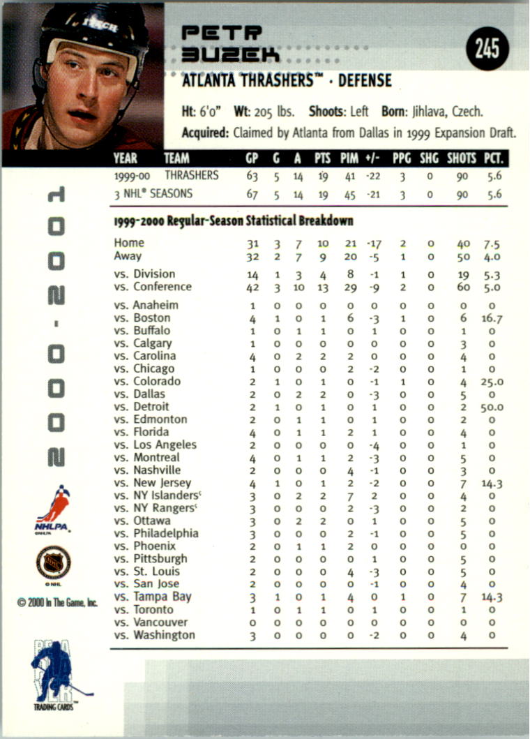 2000-01 BAP Memorabilia Hockey Card Pick 2-306 - Bild 374 von 474