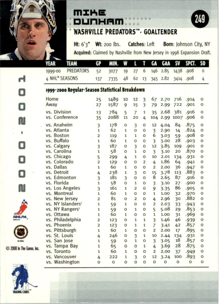 2000-01 BAP Memorabilia Hockey Card Pick 2-306 - Bild 380 von 474