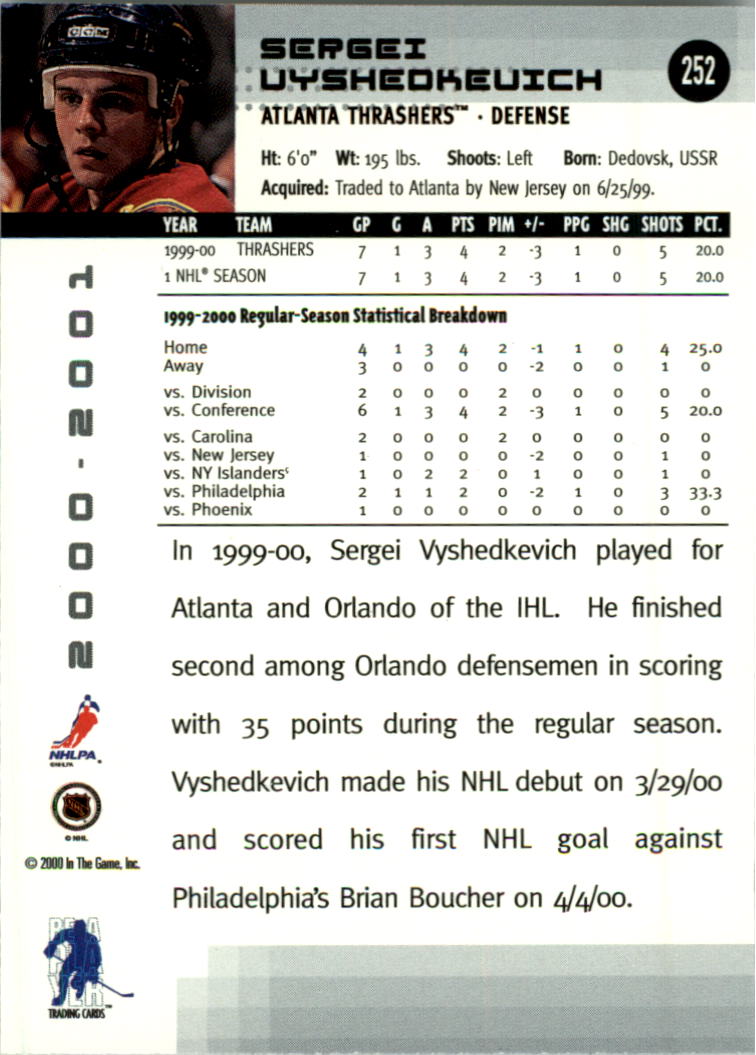 2000-01 BAP Memorabilia Hockey Card Pick 2-306 - Bild 386 von 474