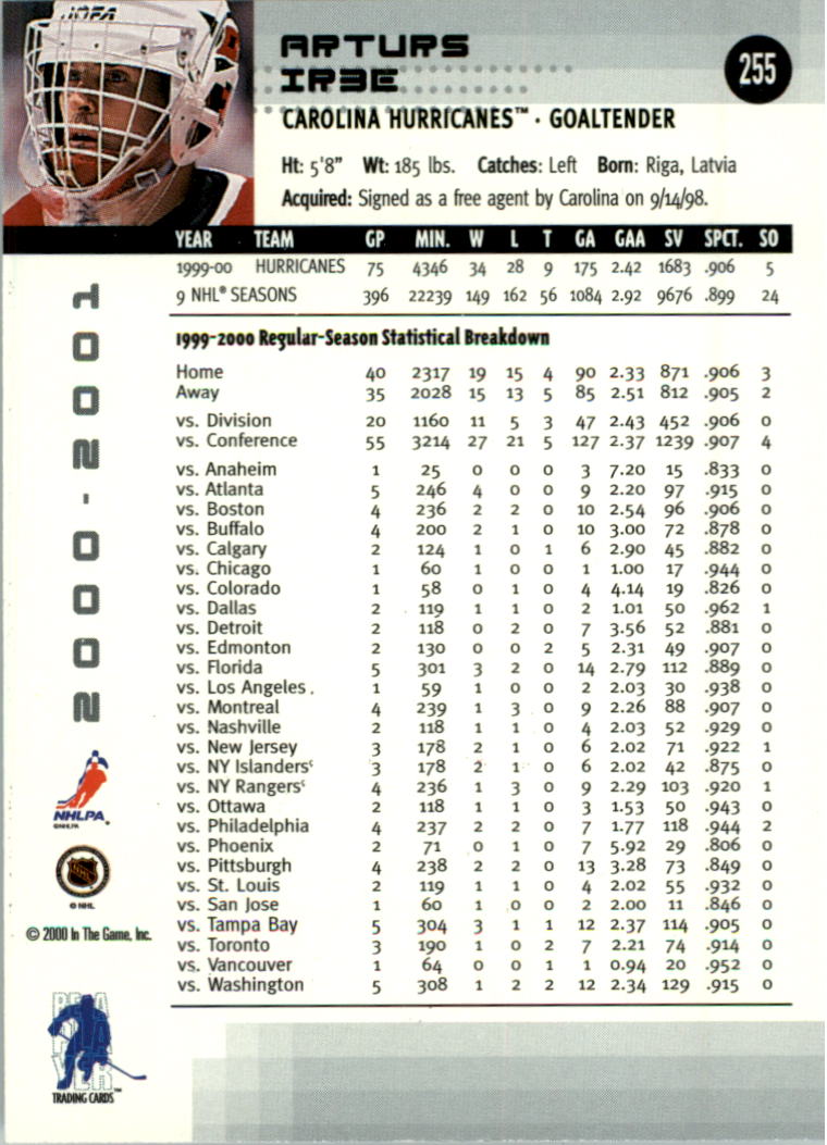 2000-01 BAP Memorabilia Hockey Card Pick 2-306 - Bild 392 von 474