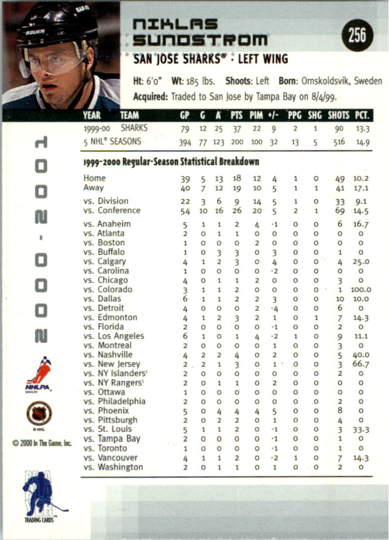 2000-01 BAP Memorabilia Hockey Card Pick 2-306 - Bild 394 von 474