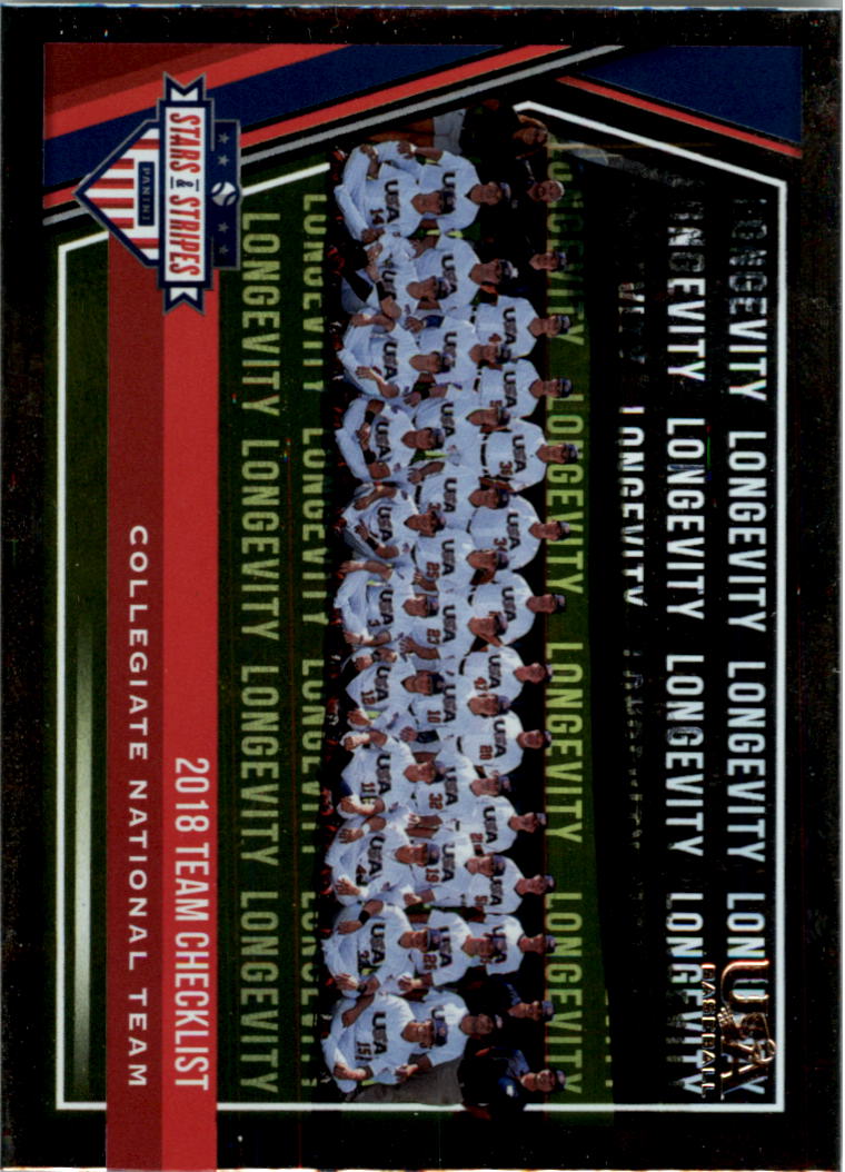 2018 USA Baseball Stars and Stripes Longevity Parallel Baseball Card Pick - Picture 2 of 161
