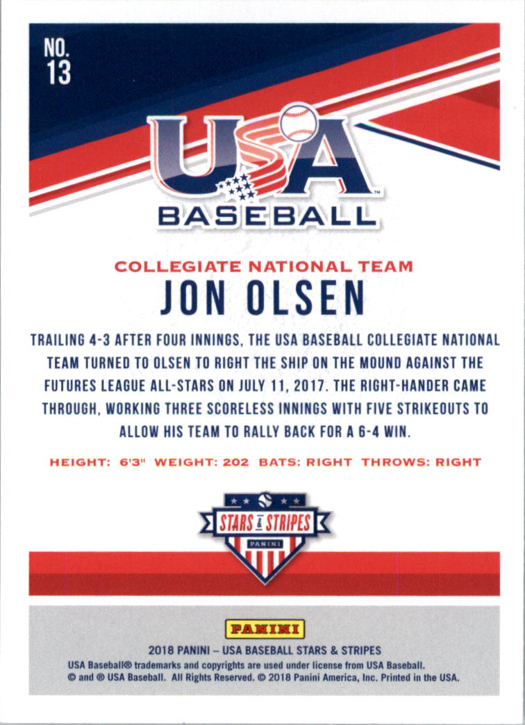 2018 USA Baseball Stars and Stripes Longevity Parallel Baseball Card Pick - Picture 19 of 161