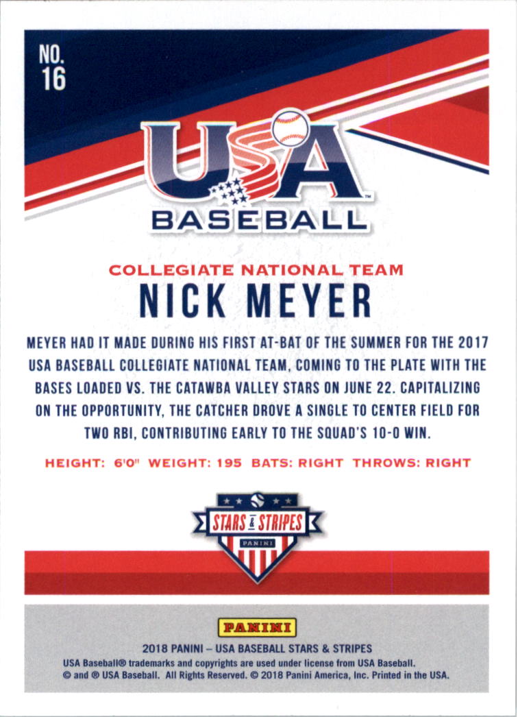 2018 USA Baseball Stars and Stripes Longevity Parallel Baseball Card Pick - Picture 23 of 161