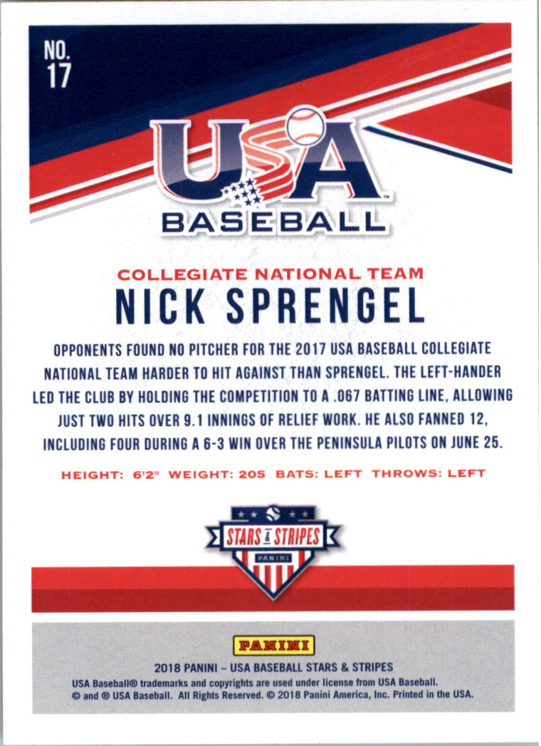 2018 USA Baseball Stars and Stripes Longevity Parallel Baseball Card Pick - Picture 25 of 161