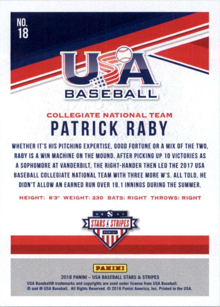 2018 USA Baseball Stars and Stripes Longevity Parallel Baseball Card Pick - Picture 27 of 161