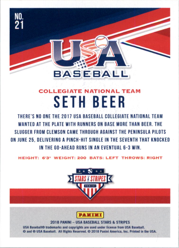 2018 USA Baseball Stars and Stripes Longevity Parallel Baseball Card Pick - Picture 33 of 161