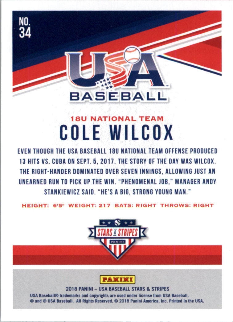 2018 USA Baseball Stars and Stripes Longevity Parallel Baseball Card Pick - Picture 57 of 161