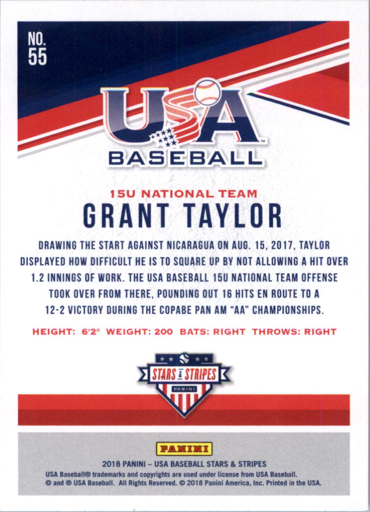2018 USA Baseball Stars and Stripes Longevity Parallel Baseball Card Pick - Picture 87 of 161
