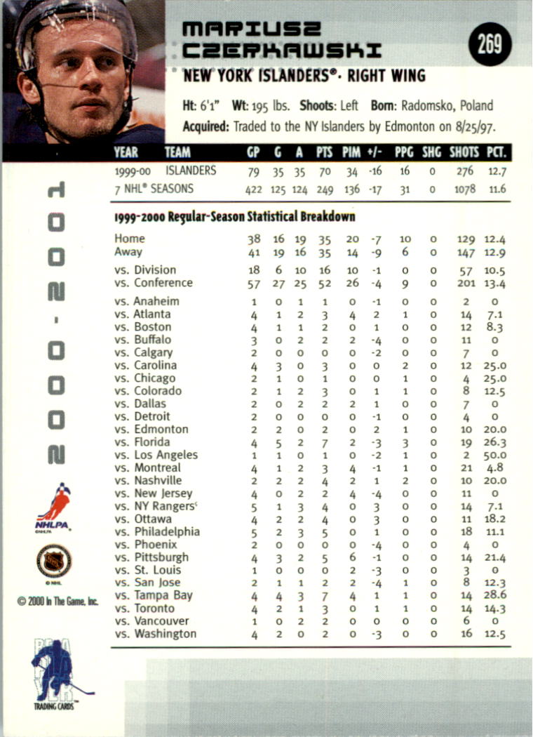 2000-01 BAP Memorabilia Hockey Card Pick 2-306 - Bild 418 von 474