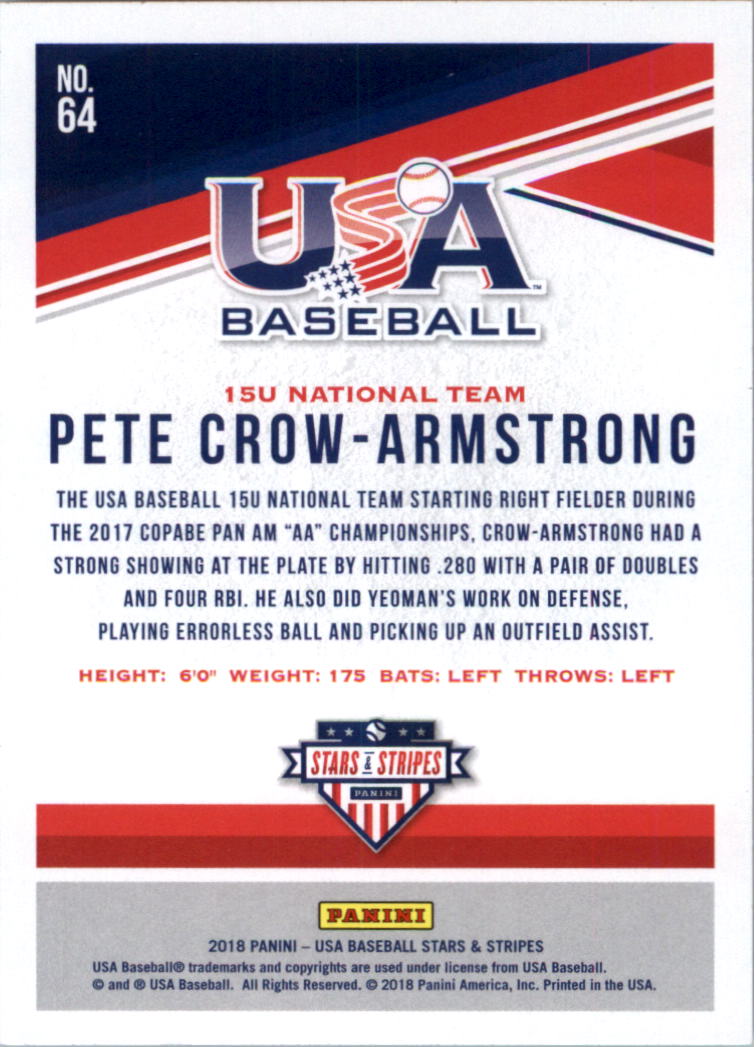 2018 USA Baseball Stars and Stripes Longevity Parallel Baseball Card Pick - Picture 103 of 161