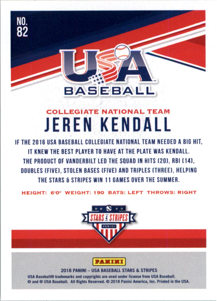 2018 USA Baseball Stars and Stripes Longevity Parallel Baseball Card Pick - Picture 133 of 161