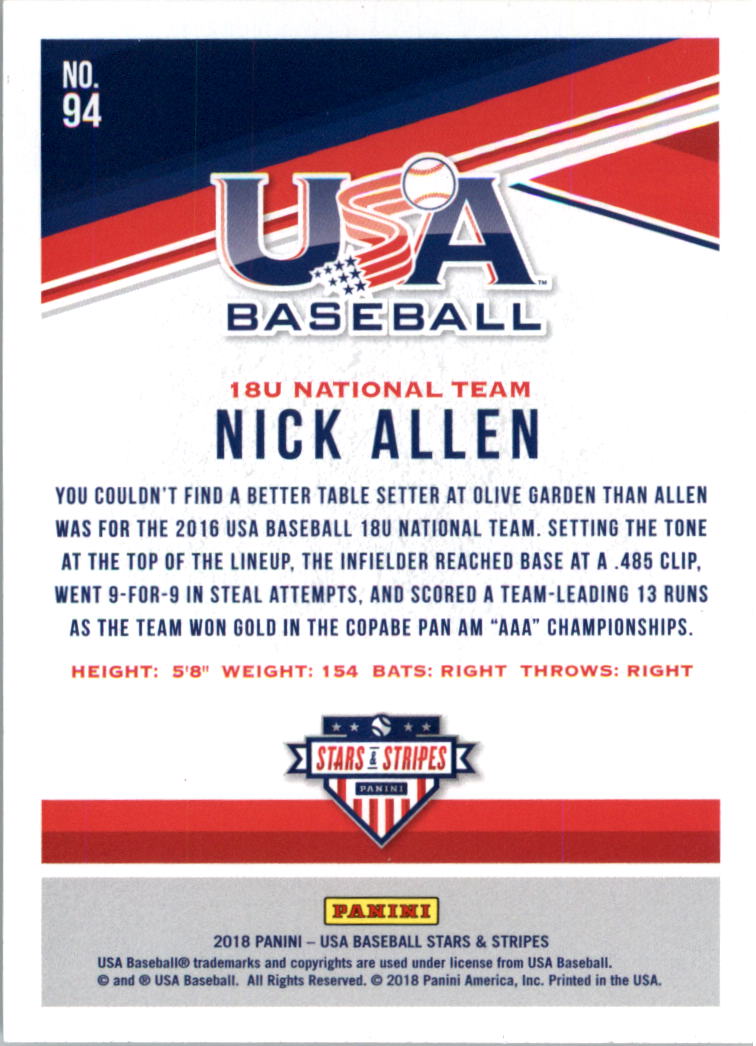 2018 USA Baseball Stars and Stripes Longevity Parallel Baseball Card Pick - Picture 153 of 161