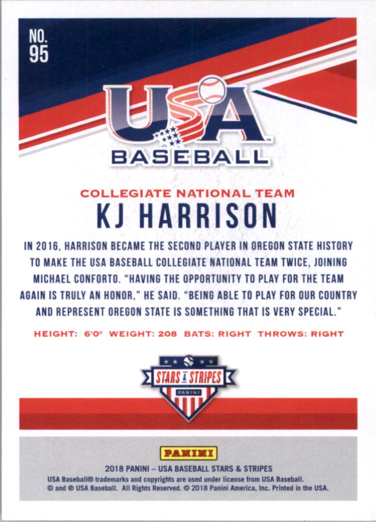 2018 USA Baseball Stars and Stripes Longevity Parallel Baseball Card Pick - Picture 155 of 161