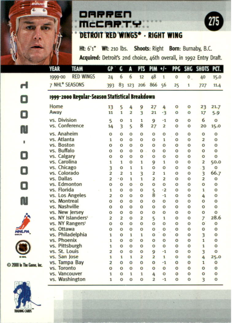 2000-01 BAP Memorabilia Hockey Card Pick 2-306 - Bild 424 von 474