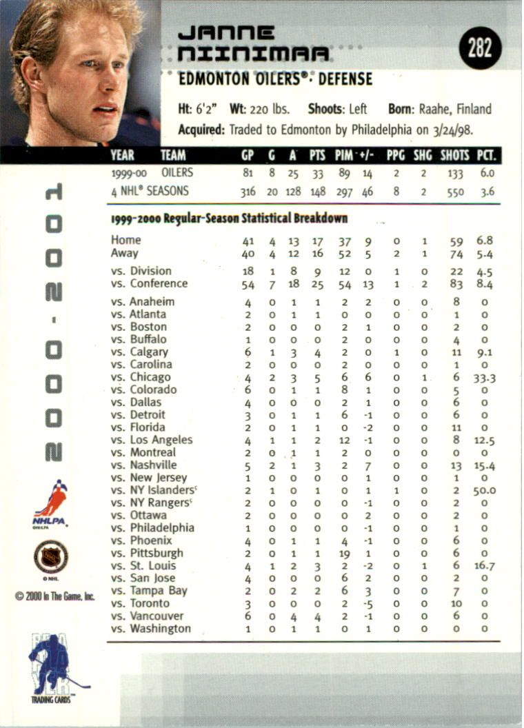 2000-01 BAP Memorabilia Hockey Card Pick 2-306 - Bild 432 von 474