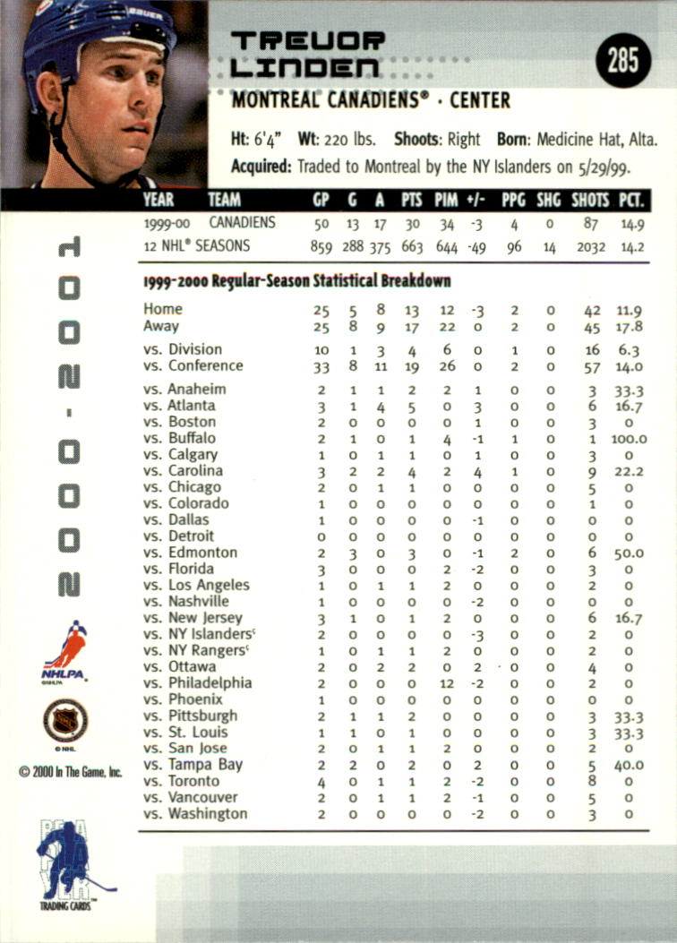2000-01 BAP Memorabilia Hockey Card Pick 2-306 - Bild 436 von 474