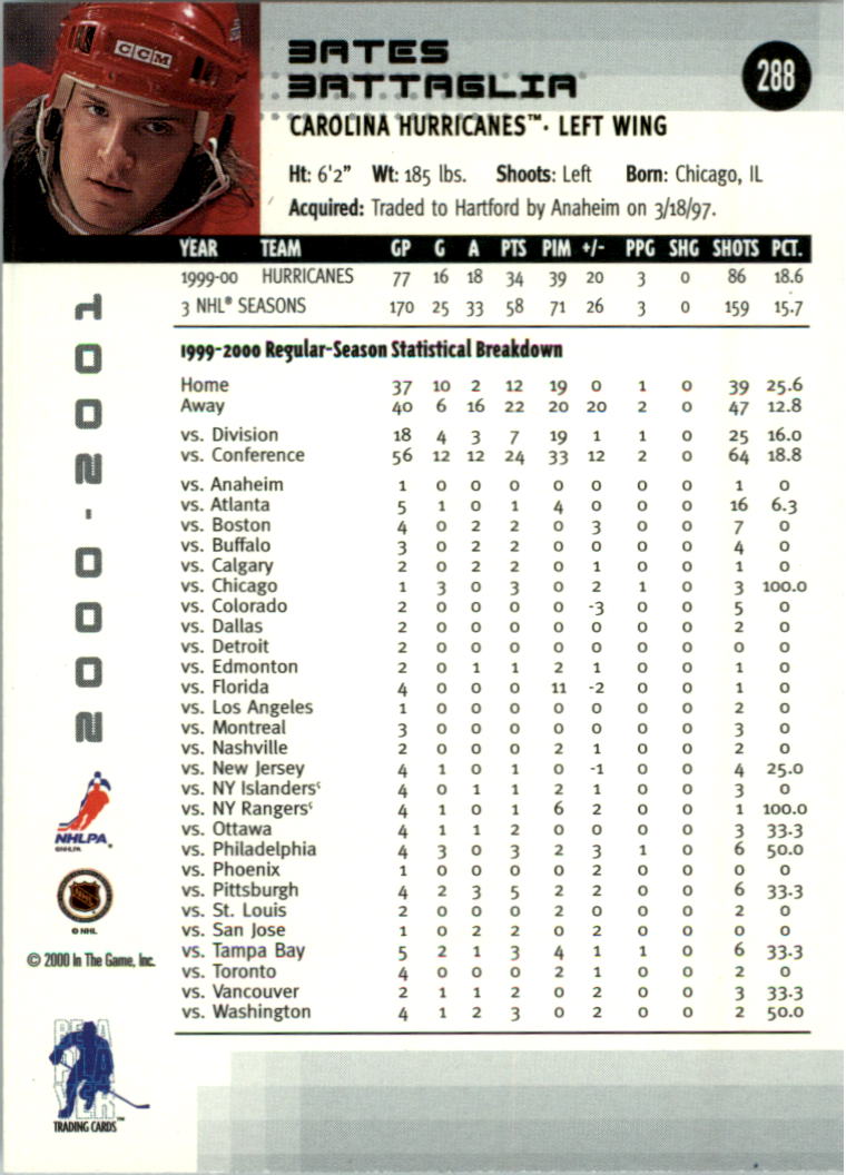 2000-01 BAP Memorabilia Hockey Card Pick 2-306 - Bild 442 von 474