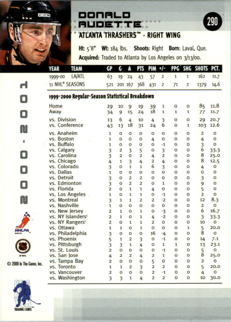 2000-01 BAP Memorabilia Hockey Card Pick 2-306 - Bild 446 von 474