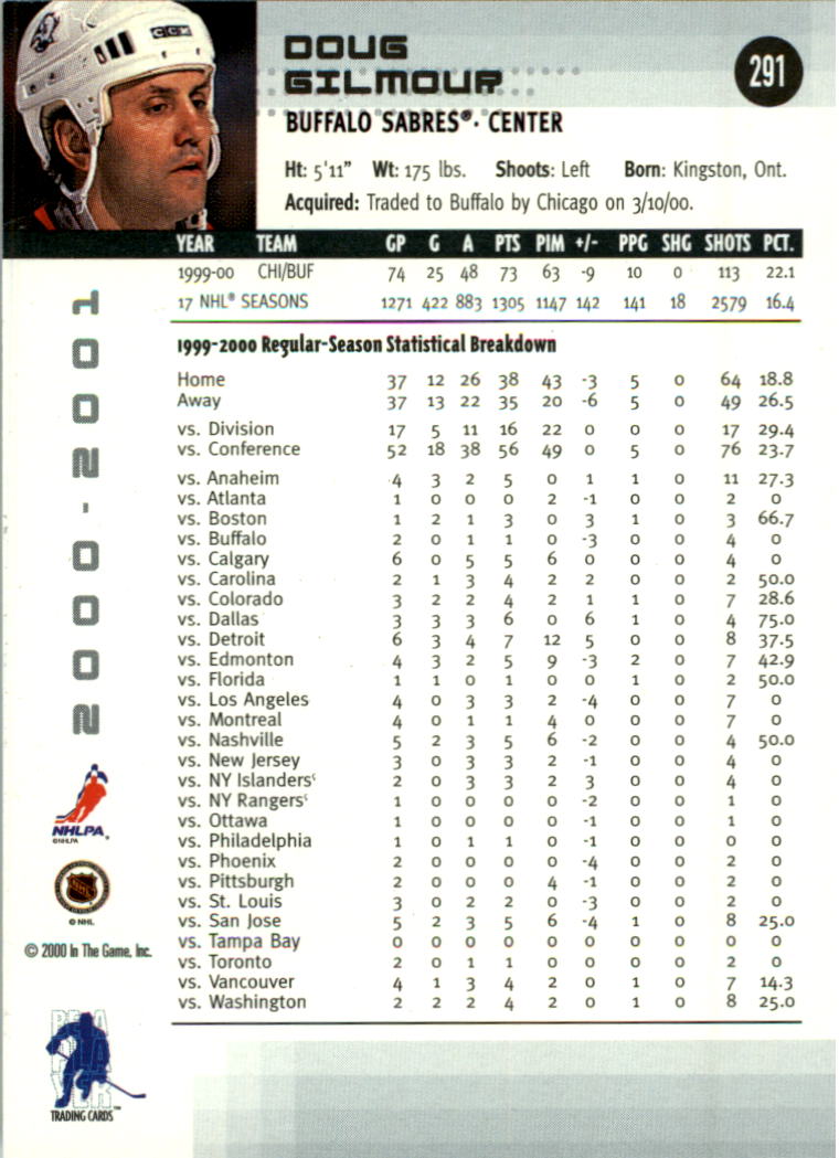 2000-01 BAP Memorabilia Hockey Card Pick 2-306 - Bild 448 von 474