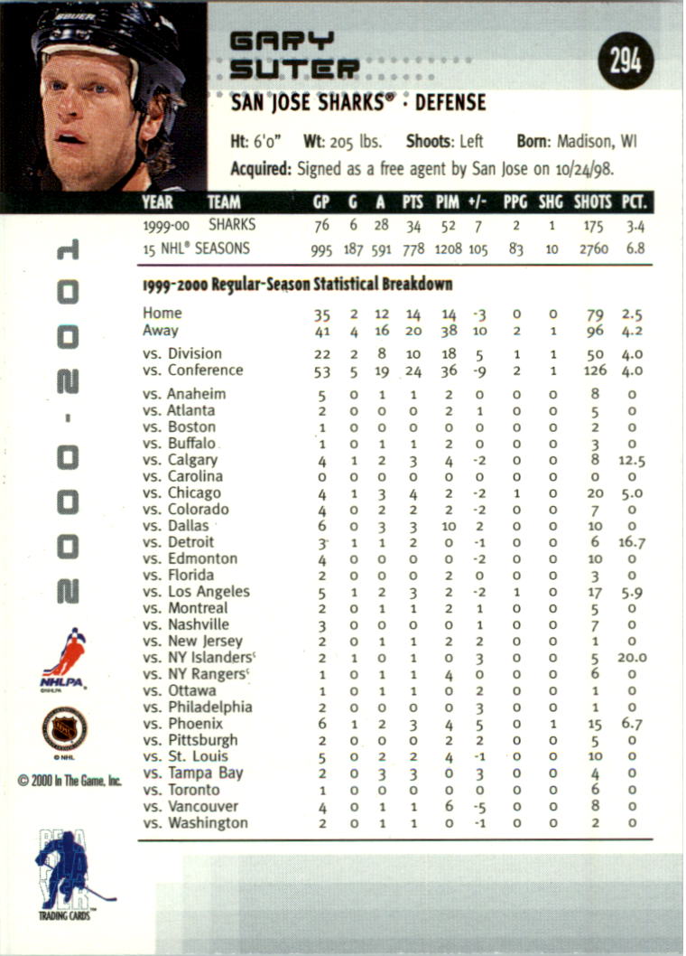 2000-01 BAP Memorabilia Hockey Card Pick 2-306 - Bild 454 von 474