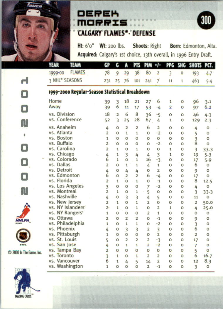 2000-01 BAP Memorabilia Hockey Card Pick 2-306 - Bild 462 von 474