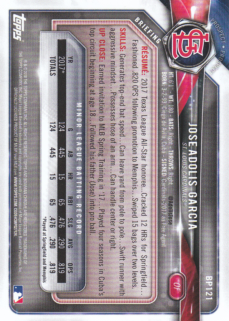 2018 Bowman Baseball Prospects and Parallel Cards - Picture 233 of 297