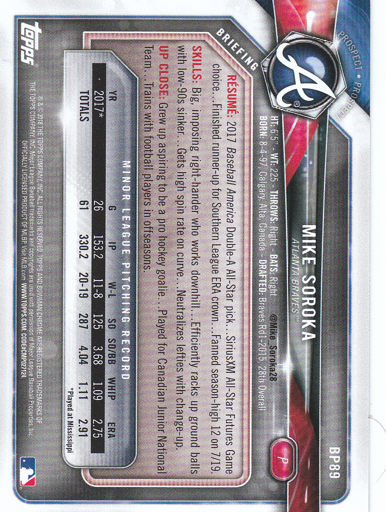 2018 Bowman Baseball Prospects and Parallel Cards - Picture 295 of 297