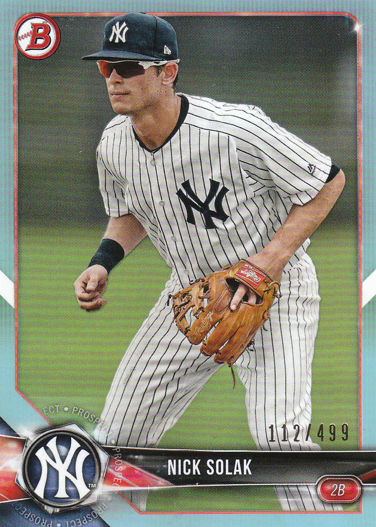 2018 Bowman Baseball Prospects and Parallel Cards - Picture 296 of 297
